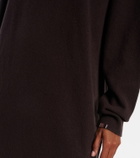 Extreme Cashmere N°106 Weird Short cashmere-blend midi dress