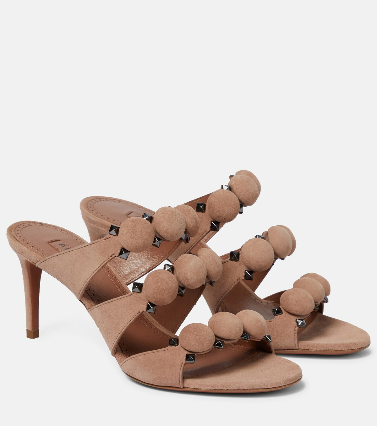 Alaïa Bombe suede sandals