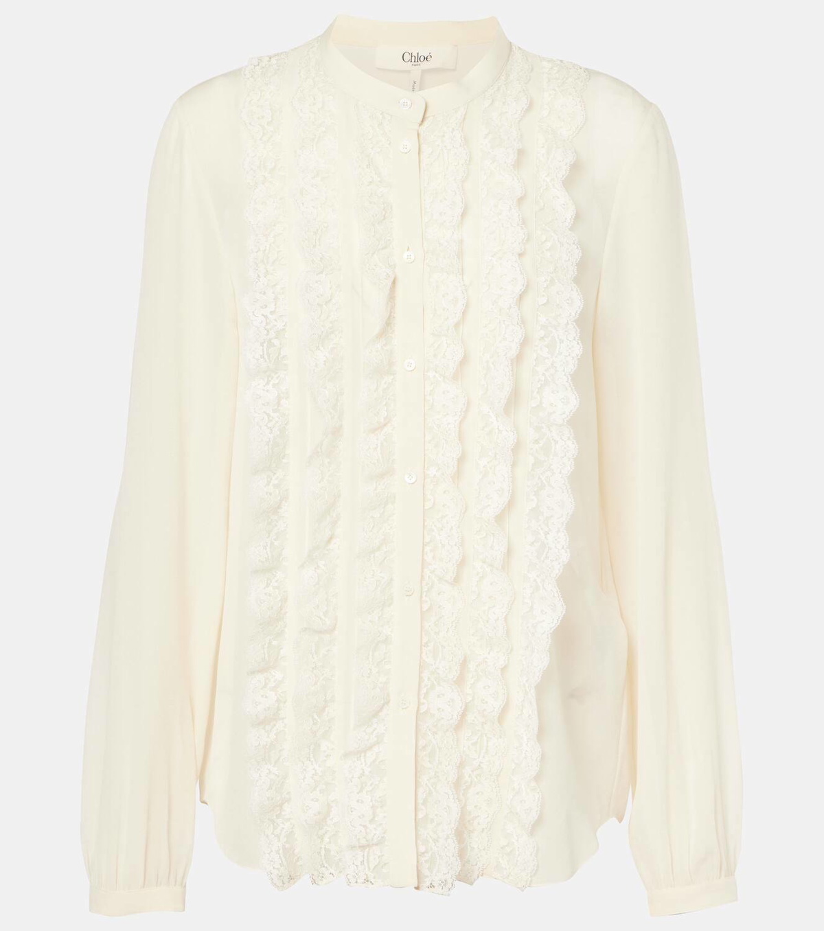 Chloé Ruffled silk georgette shirt Chloe