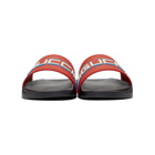 Gucci Red Pursuit Pool Slides