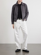 FULLCOUNT - Mock Twist Denim Zip-Up Jacket - Gray