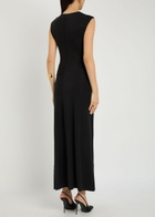 Simkhai Acacia Draped Jersey Maxi Dress Black