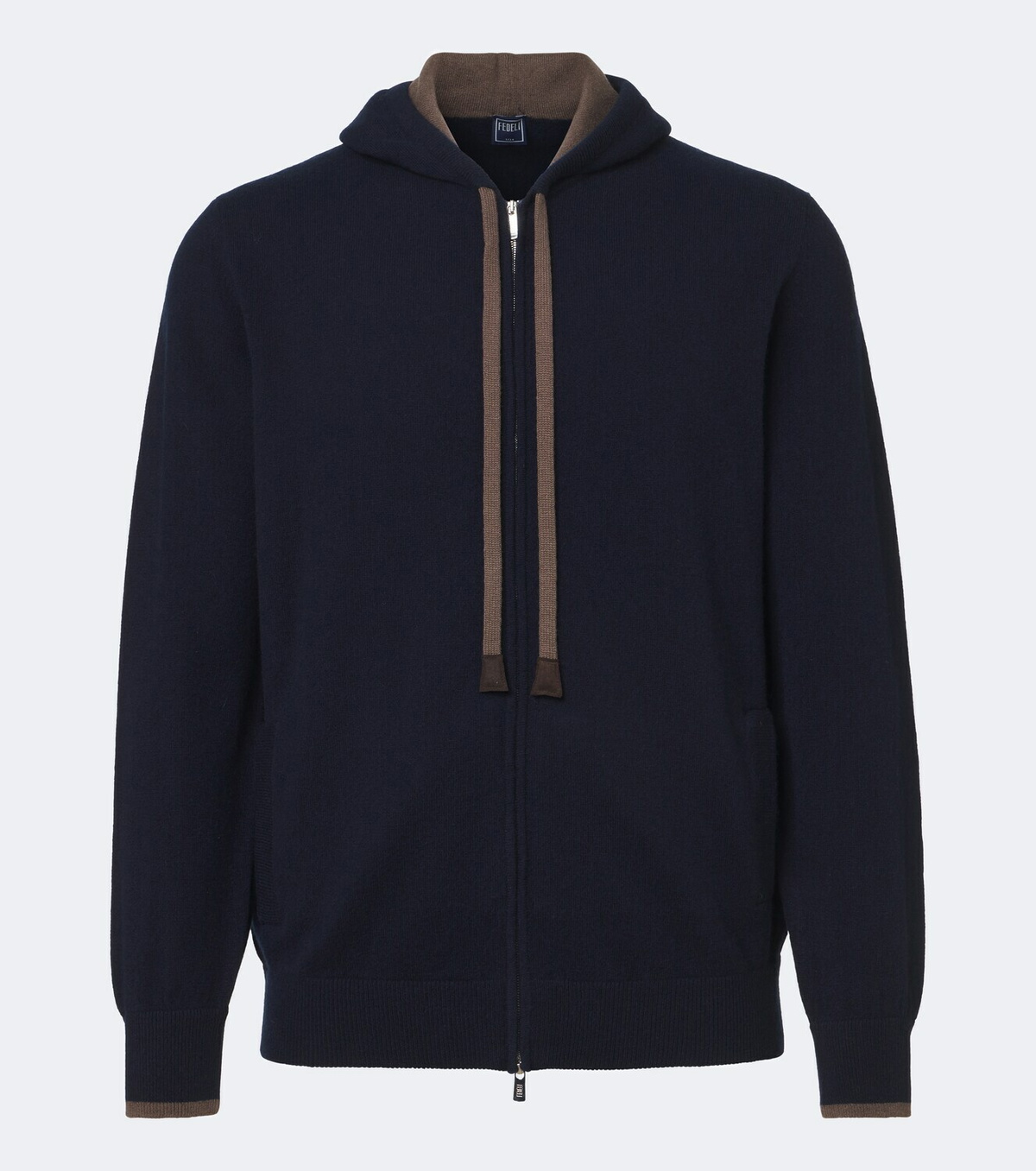 Fedeli Cashmere zip-up hoodie
