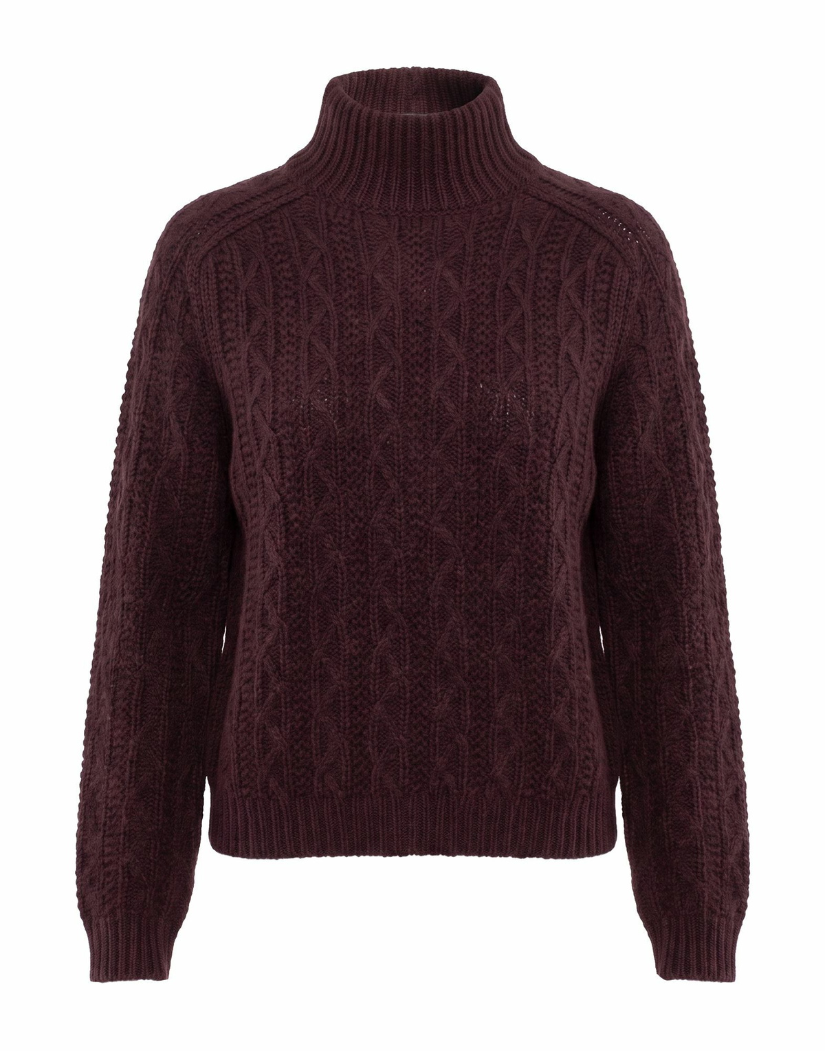Agnona Womens Turtleneck Burgundy