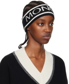 Moncler Black Jacquard Headband