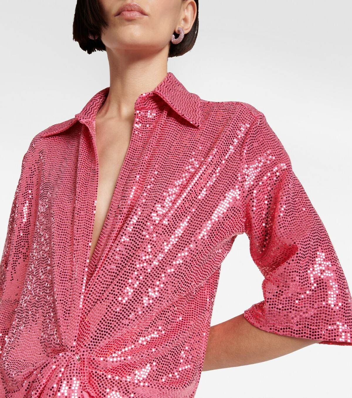 Dodo Bar Or Sequined gathered minidress