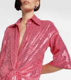 Dodo Bar Or Sequined gathered minidress