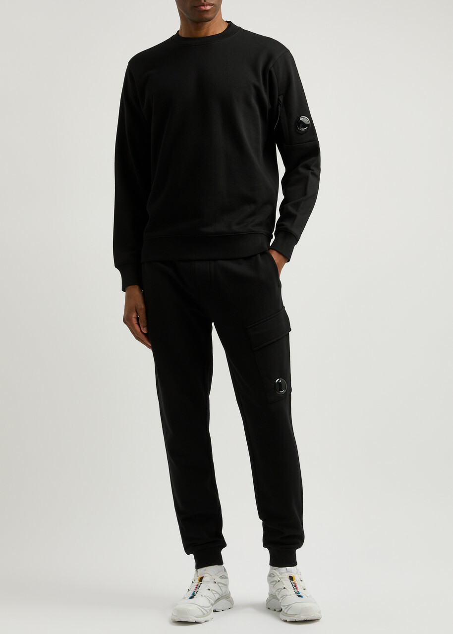 C.P. Company Lens Cotton Sweatpants Black