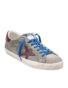 Golden Goose Super Star Sneakers In Suede Color Green And Kenya