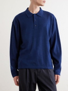 Officine Générale - Bay Merino Wool Polo Shirt - Blue