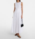 Loulou de Saison Ama cotton poplin maxi dress