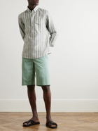 Canali - Straight-Leg Cotton-Blend Twill Bermuda Shorts - Green
