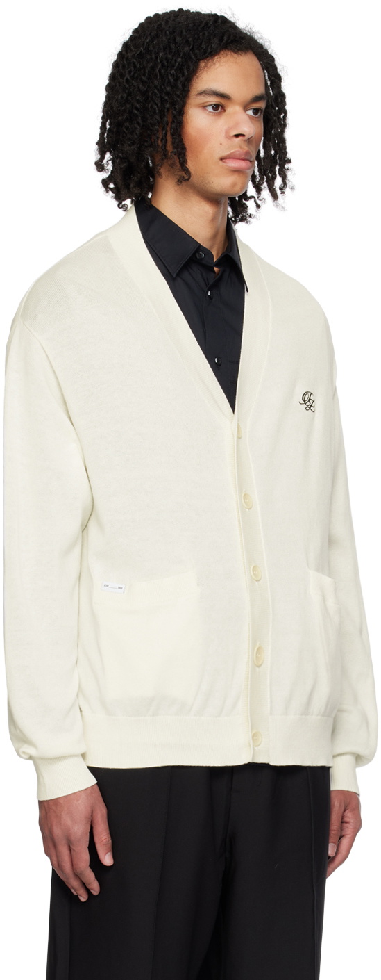 Izzue White Embroidered Cardigan