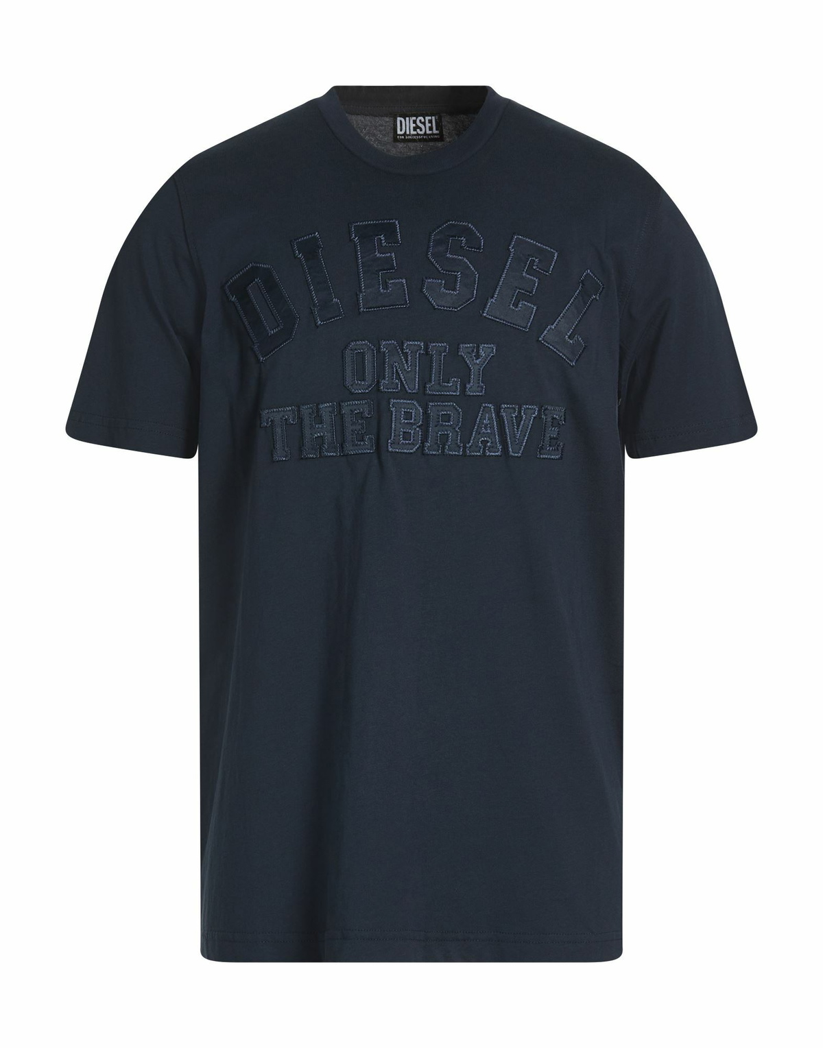 Diesel Mens T-shirt Midnight in Blue