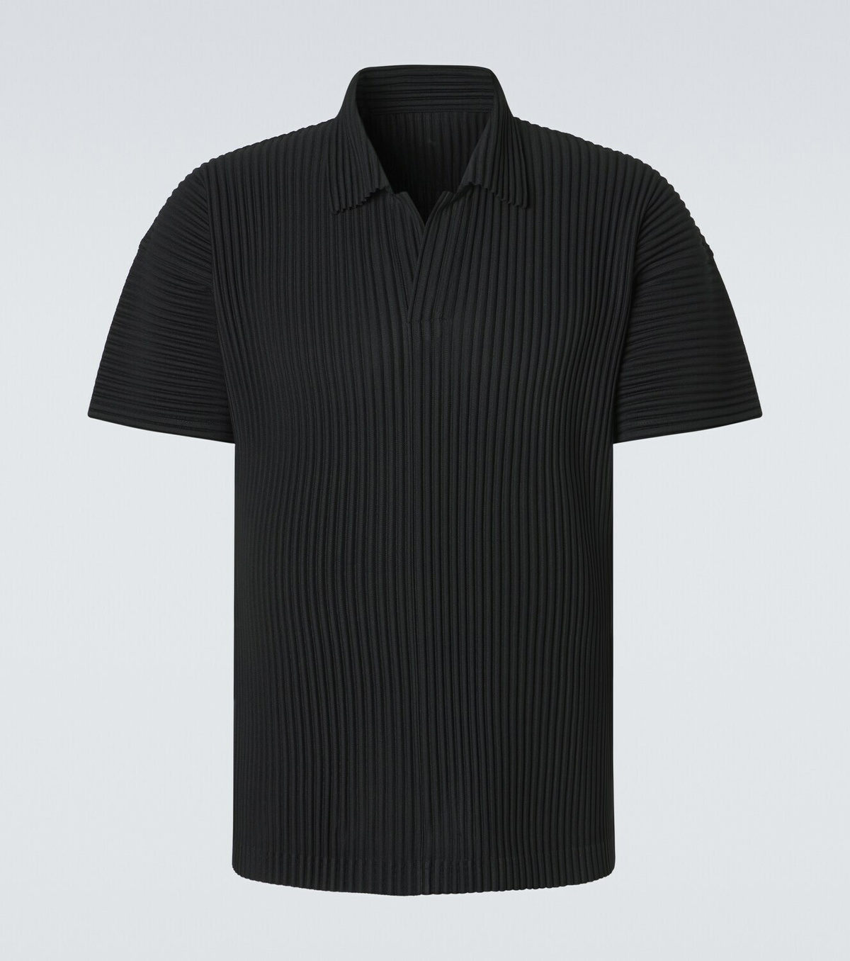 Homme Plissé Issey Miyake Basics pleated polo shirt