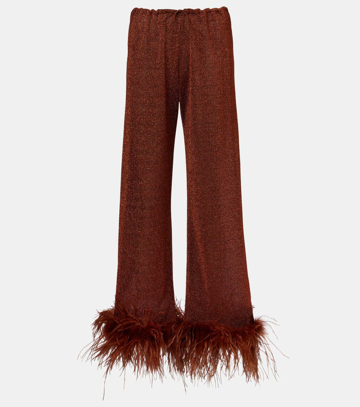 Oséree Lumière Plumage straight pants