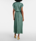 Ulla Johnson Lulu satin plissé maxi skirt