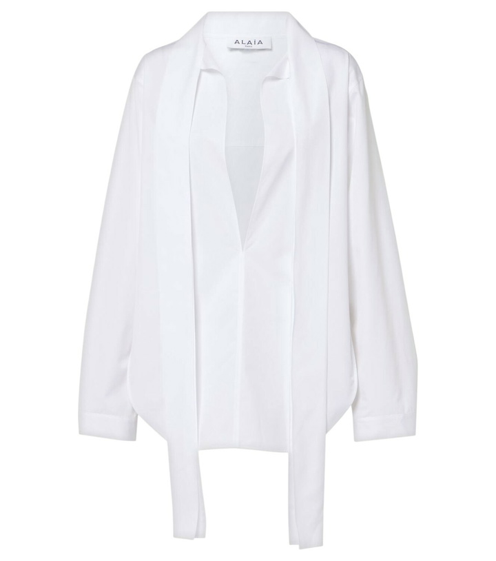 Photo: Alaïa Scarf cotton blouse