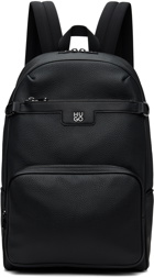 Hugo Black Stacked Logo Backpack