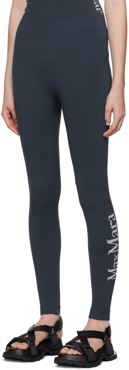 S Max Mara stretch nylon leggings
