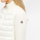 Moncler Women's Padded High Neck Cardigan in White