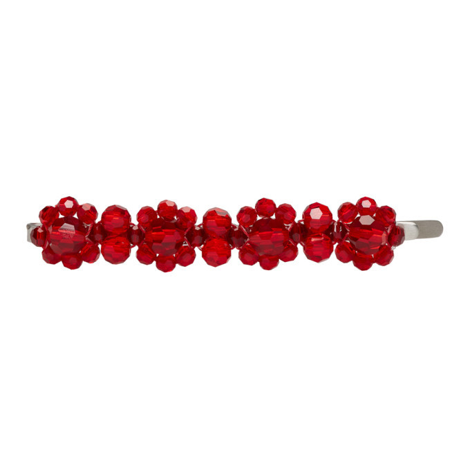 Simone Rocha Red Flower Hair Clip Simone Rocha