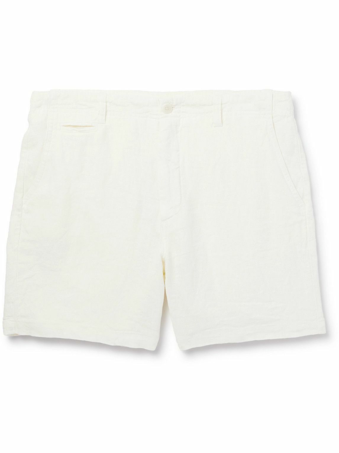 La Paz - Maciel Classic Linen Shorts - White