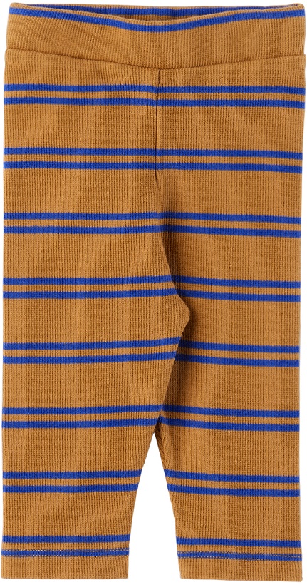 Photo: The Campamento Baby Brown & Blue Stripes Leggings