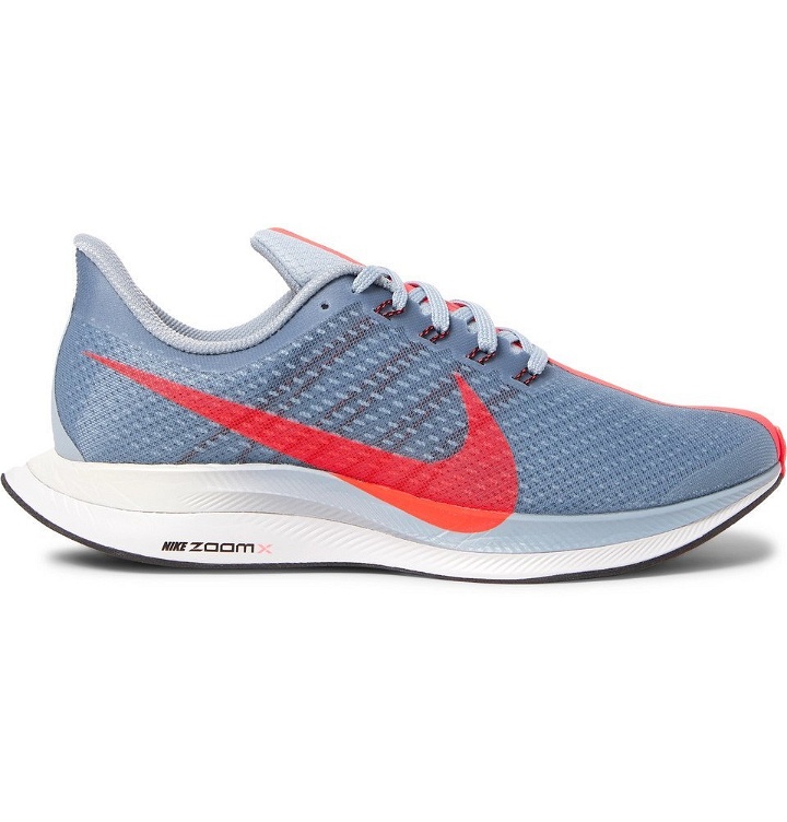 Photo: Nike Running - Nike Air Zoom Pegasus 35 Turbo Mesh Sneakers - Blue