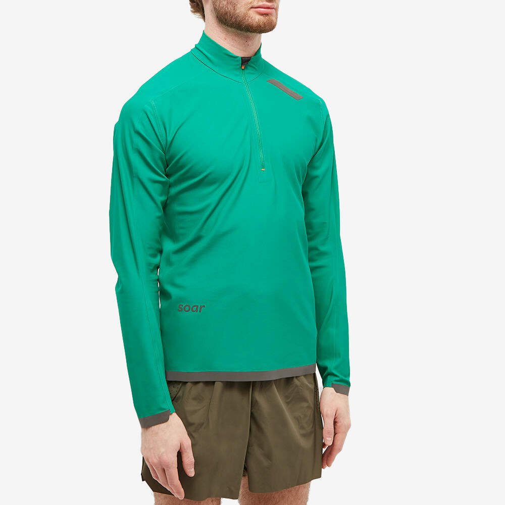 SOAR Men's Half Zip Windbreaker in Green Soar Running
