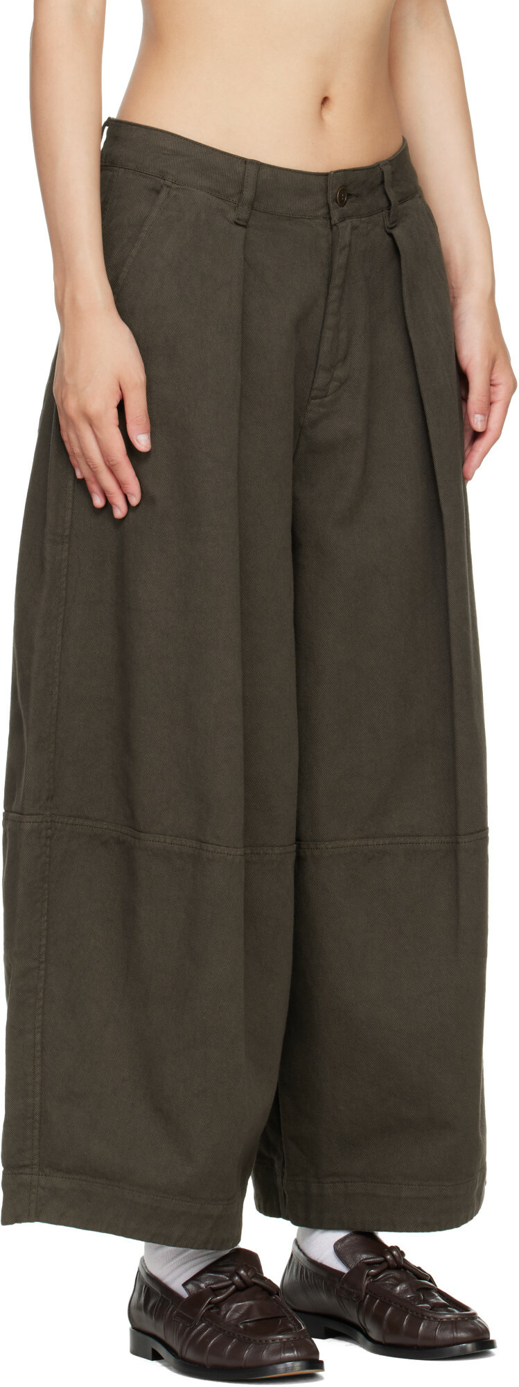 YMC Brown Deadbeat Trousers