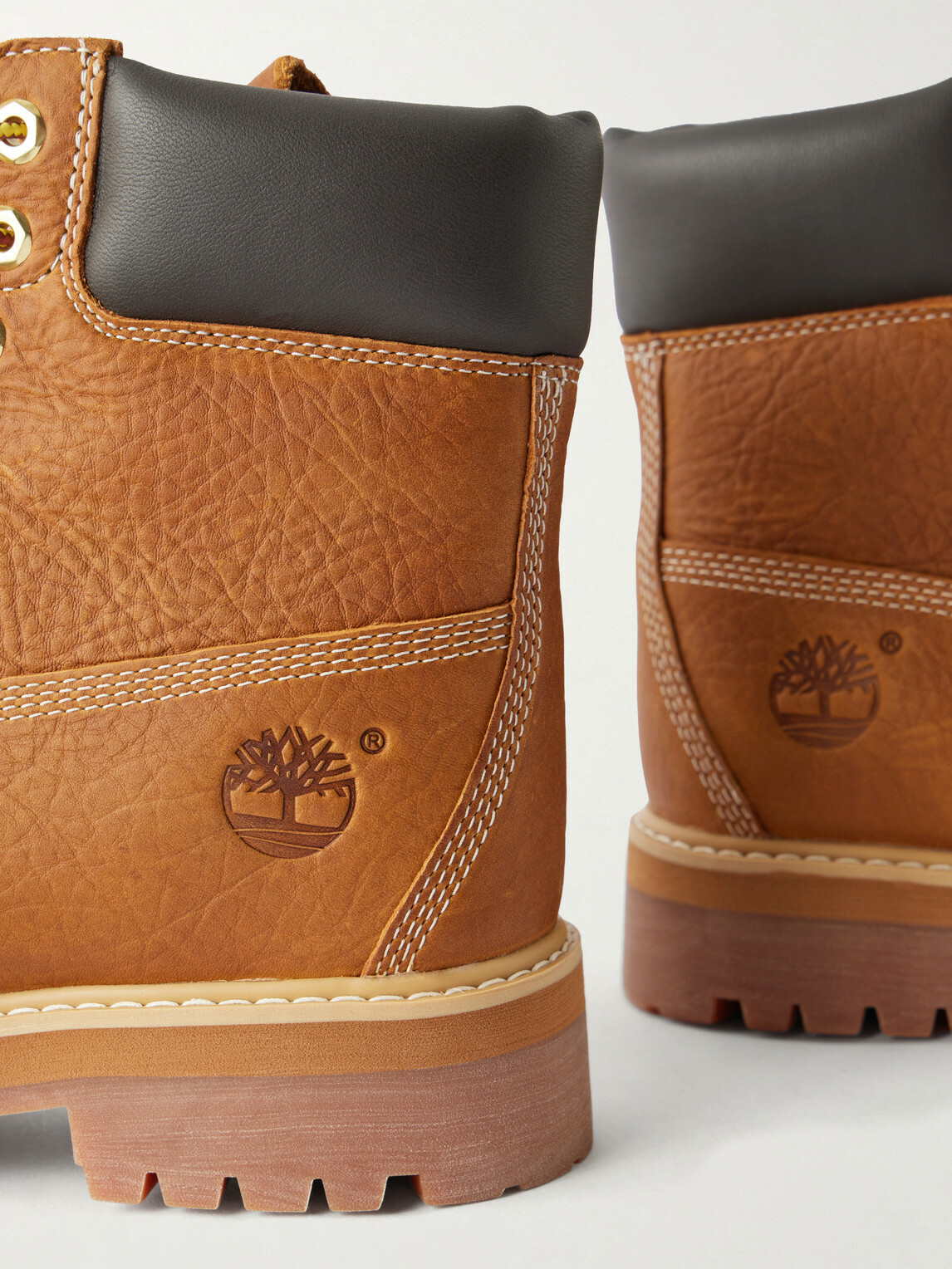 Timberland - Heritage Full-Grain Leather Lace-Up Boots - Brown