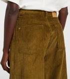 Ami Paris Cotton corduroy wide-leg pants