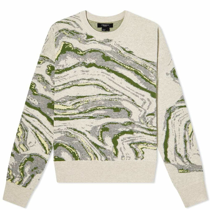 Photo: Twenty Crystal Azurite Colour Spill Crew Sweat