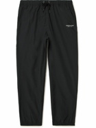 thisisneverthat - Tapered Logo-Embroidered Cotton-Blend Shell Sweatpants - Black