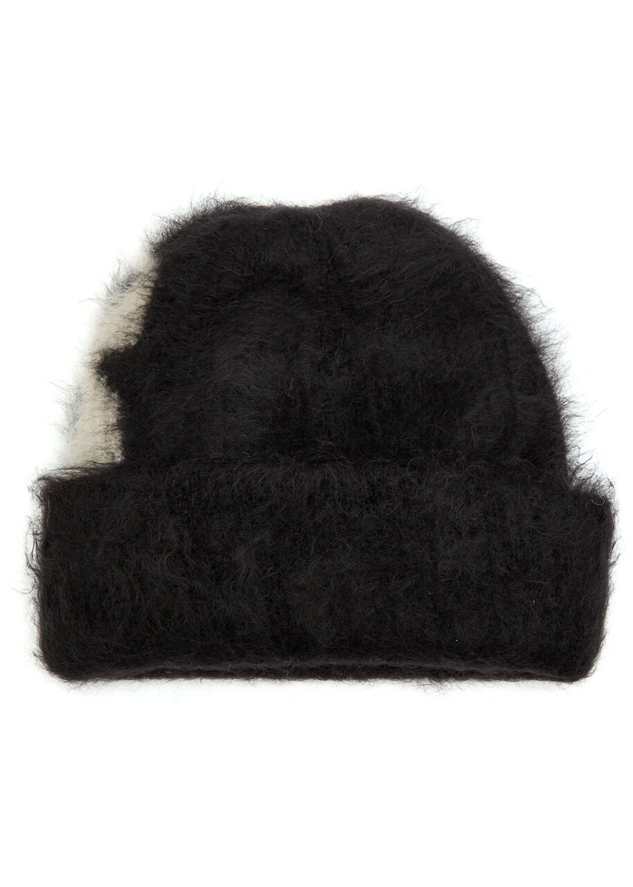 Cole Buxton Logo Brushed Alpaca-blend Beanie - Black - One Size
