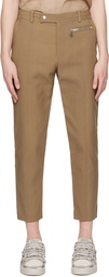 Balmain Taupe Paneled Trousers