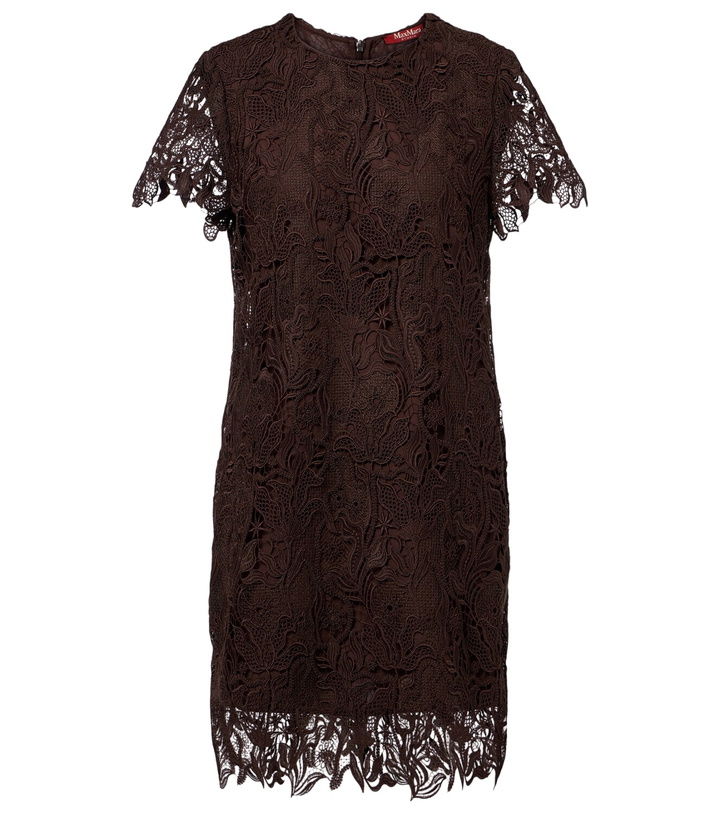 Photo: Max Mara Cotton guipure lace minidress