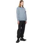 Stone Island Blue 6100062 Organic Cotton Fleece Hoodie