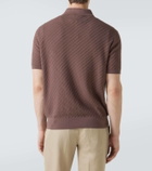 Brioni Cotton, silk, and cashmere polo shirt