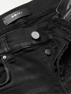 AMIRI - Skinny-Fit Appliquéd Panelled Distressed Jeans - Black