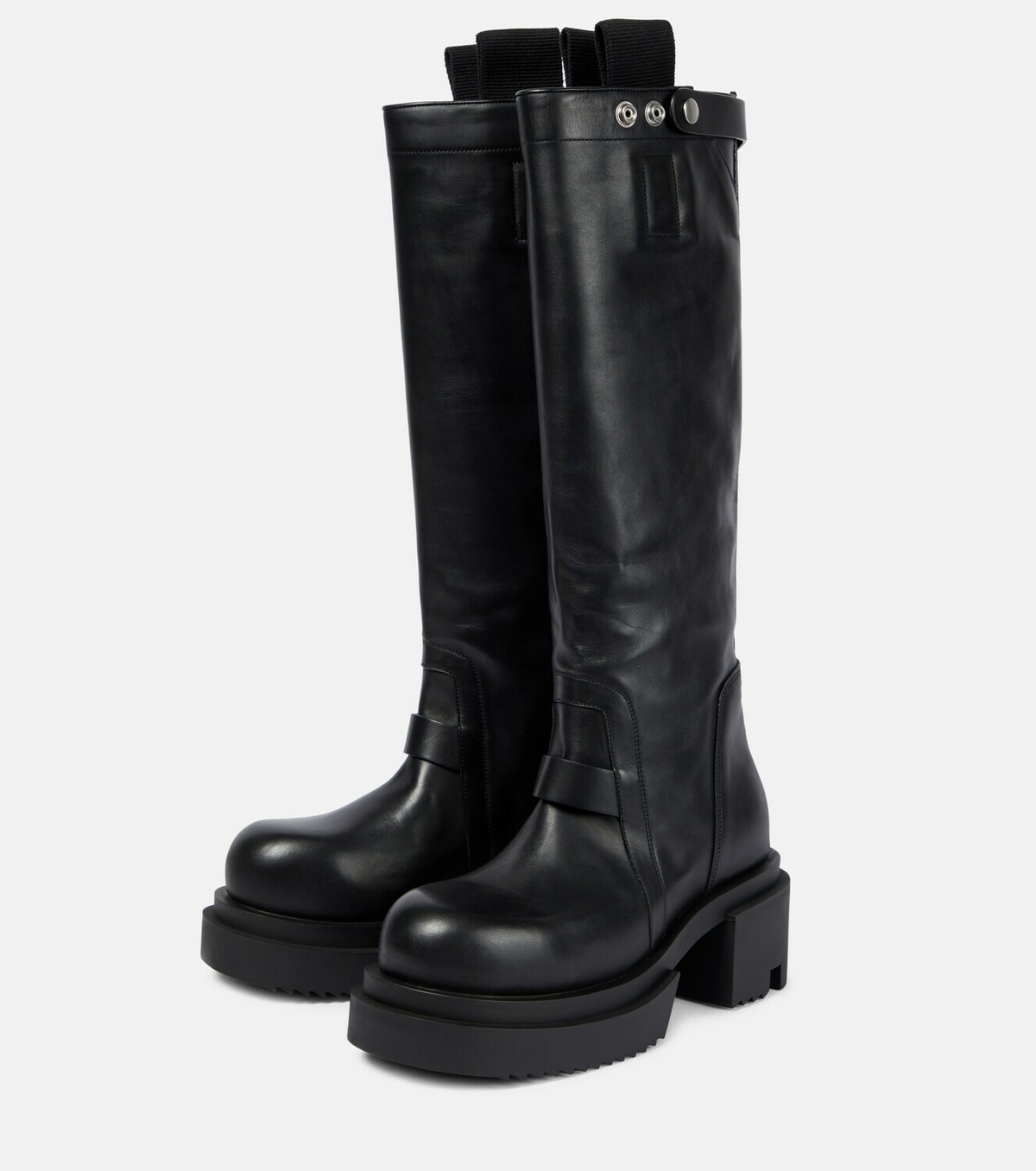 Rick Owens Pull On Bogun leather knee-high boots Rick Owens