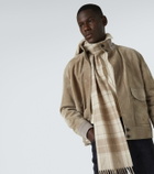 Dunhill Plaid cashmere scarf
