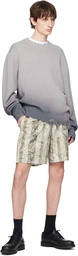 Dime Gray Cat Knit Sweater