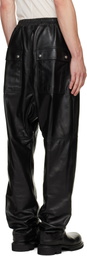 Rick Owens Black Tower Bela Leather Pants