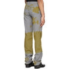 Ottolinger Black and Yellow Gingham Straight Trousers