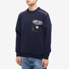 Moncler Men's Maya Pocket Crew Knit in Navy