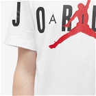 Air Jordan Men's Air Stretch T-Shirt in White/Black/Red