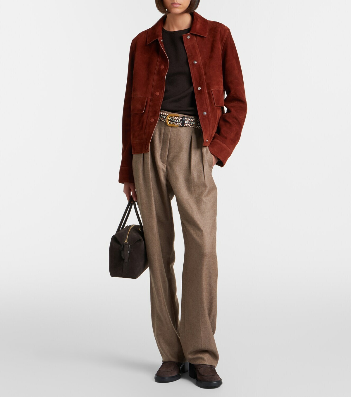 Tod's Suede loafer pumps