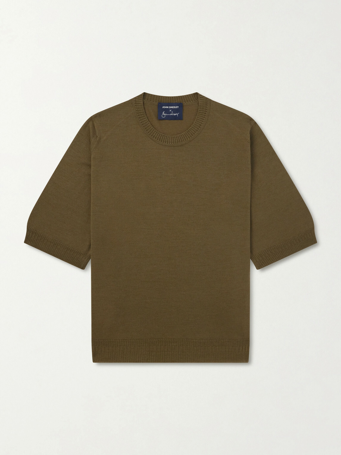 John Smedley - Bill Nighy Merino Wool T-Shirt - Green